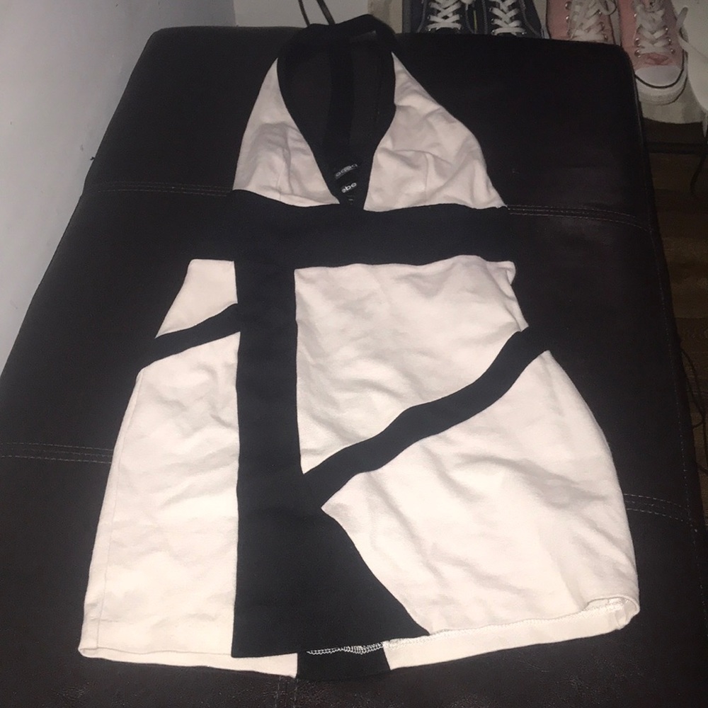 Black and white dress